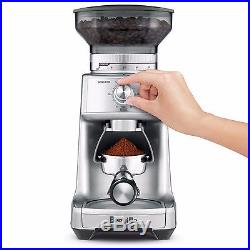 Stainless Steel Conical Burr Coffee Bean Grinder Electronic Timer Dial Selector