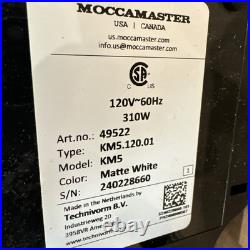 Technivorm Moccamaster 49522 KM5 Burr Coffee Grinder, Matte White #G