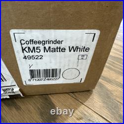 Technivorm Moccamaster 49522 KM5 Burr Coffee Grinder, Matte White #G