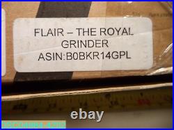 The Royal Coffee Grinder, by Flair Espresso An all-manual hand burr grinder The Royal Coffee Grinder, by Flair Espresso An all-manual hand burr grinder