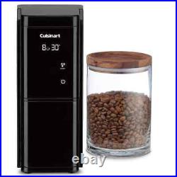 Touchscreen 8 oz. Black Burr Coffee Grinder