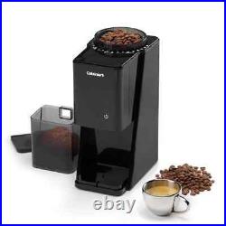 Touchscreen 8 oz. Black Burr Coffee Grinder