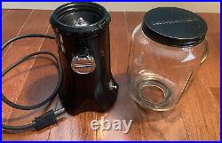VTG 1950's KItchenAid Household Burr Coffee Grinder KCG200OB Onyx Black Base