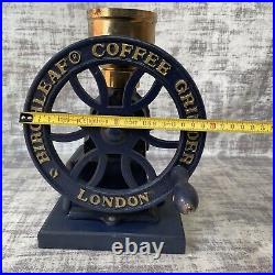 Vintage Birchleaf Coffee Grinder London Cast Iron Design Reg No. 2063773 Retro