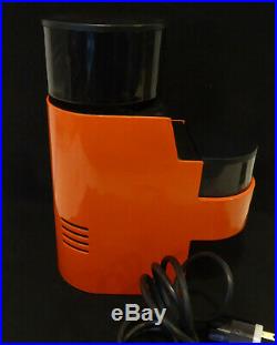 Vintage Gaggia Mdf Orange Espresso/coffee Bean Burr Grinder With Doser 220v