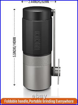 WACACO Exagrind, Manual Coffee Grinder, Stainless Steel Conical Burr, High Preci