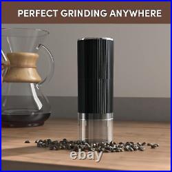 Wirsh Burr Coffee Grinder-Rechargeable Battery Operated Coffee Grinder with